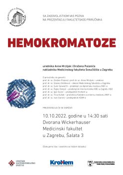 Prezentacija priručnika Hemokromatoze 10.10.2022. godine u 14:30